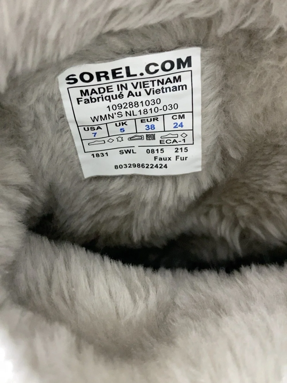 SOREL Snow Angel Lace Waterproof Winter Boots Women’s Size 7 Charcoal Gray